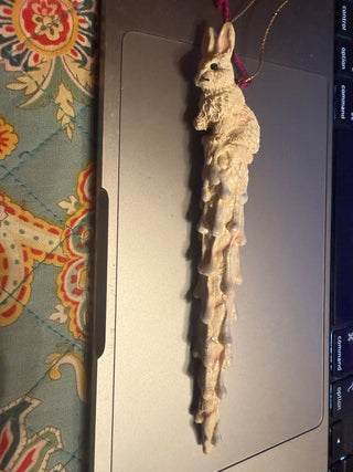 Bunny  ornament 6" long VV MTS