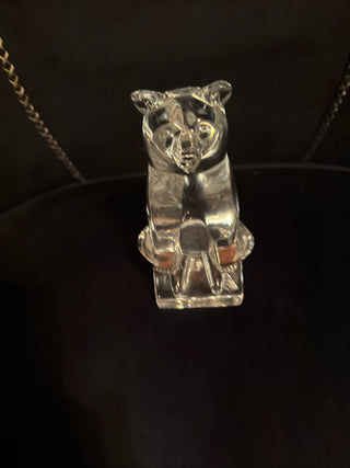 Rare Royal Copenhagen Crystal Sitting Bear VV MTS