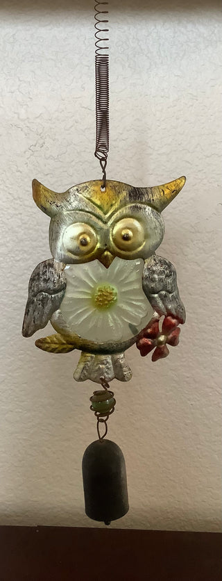 Metal Owl Wind Chime
