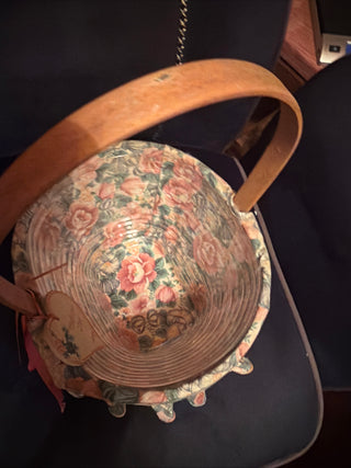 Longaberger Baskets 1993 Mothers Day Basket Fabric Liner Plastic Protector VV