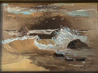 Sm. Wall Art: Crashing Waves