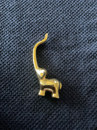 Brass Elephant Ring Holder