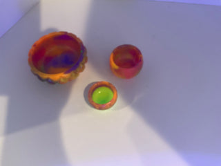 Trinket Bowl Resin - Glow In The Dark Set of 3