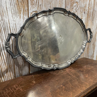 24"x13.5" Vtg Reed & Barton  EPNS Tray, Mono--SP