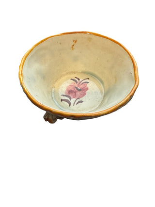 Miniature 3" Spanish Majolica Salt Cellar