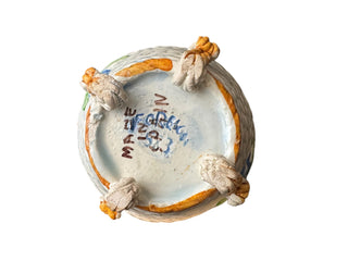 Miniature 3" Spanish Majolica Salt Cellar