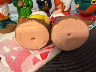 Disney 7 Dwarf SET 1970 Rubber Squeak