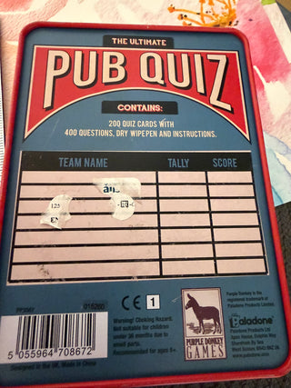 Pub Quiz Game Paladone