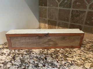 17” Rustic Wood Planter Box/Shelf