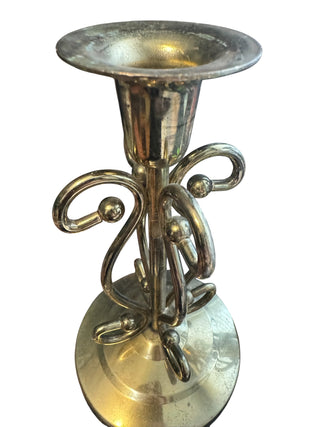 Brass Candlesticks, Set of 2 - AS IS