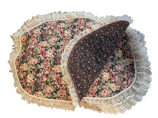 Set of 3 Vintage 1980s Reversible Floral Placemats