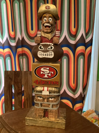S..F. 49er's Tiki Totem