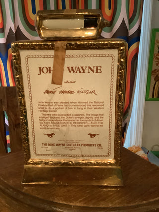 1979 John Wayne Whiskey Decanter. limited edition 23k gold plated