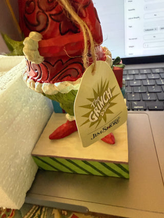 Grinch by Jim Shore Grinch Holding Presents Ensesco original box included 6010778