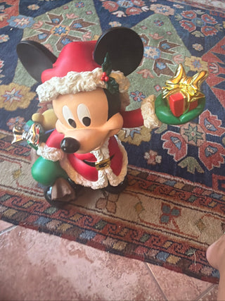 Disney Christmas Mickey ( American 20th Century) 'Santa Mickey Statuette' approx 21" Tall
