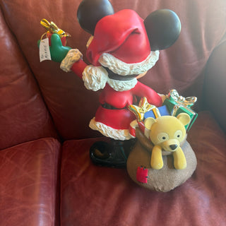 Disney Christmas Mickey ( American 20th Century) 'Santa Mickey Statuette' approx 21" Tall