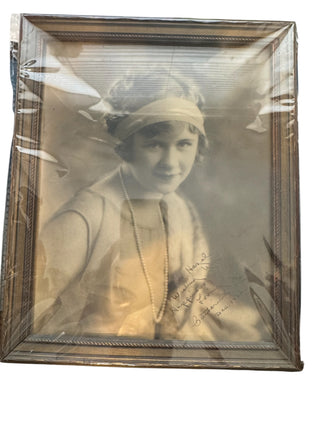 Antique 1920s Framed Flapper Portrait