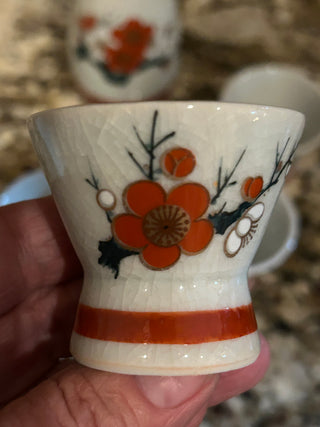 Vintage Japanese 5 Piece Sake Set