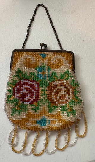 vintage beaded coin purse