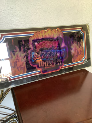 Sizzling 7's -  glass panel from slot machine