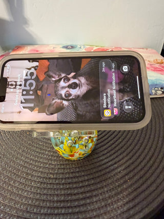 Art Glass Phone Stand 5"