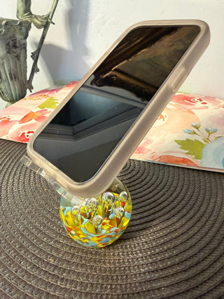 Art Glass Phone Stand 5"
