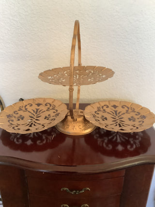 Tidbit Tray, Vintage 3 tier tray 1950's-1960's