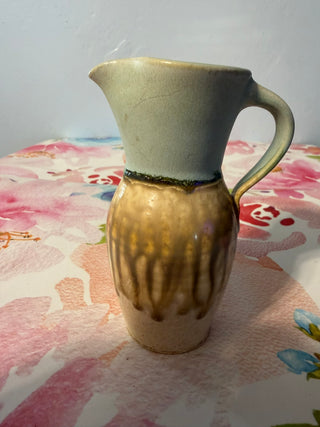 Pitcher, Vase. Hand Thrown Clay 4.5"