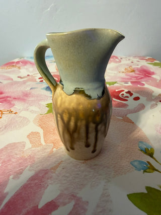 Pitcher, Vase. Hand Thrown Clay 4.5"