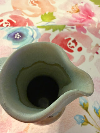Pitcher, Vase. Hand Thrown Clay 4.5"