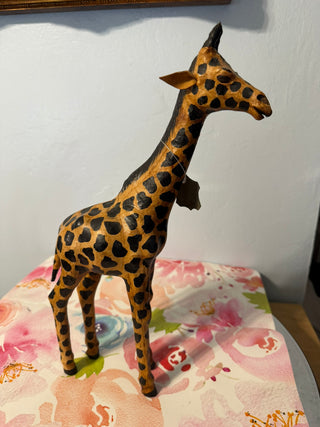 Giraffe 15" Leather India