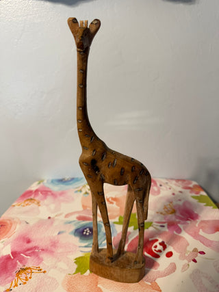 Giraffe 12.5" Wood Carved