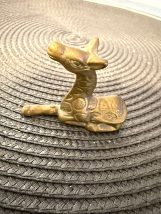Giraffe 2.5" Solid Brass Laying
