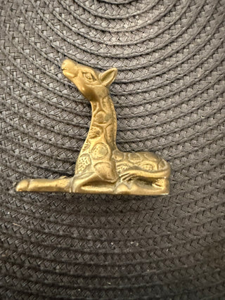 Giraffe 2.5" Solid Brass Laying