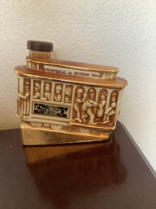 1968 Ceramic Whiskey Decanter -SF Cable Car