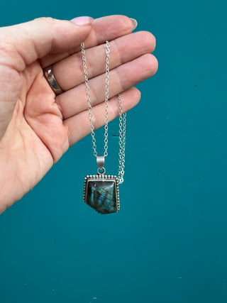 925 SS Labradorite Necklace