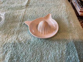 Vintage Ceramic Small White Reamer