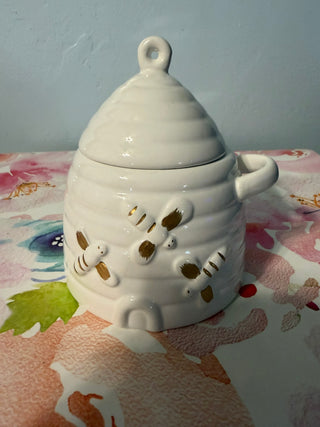 Bee Honey Hive Jar Ceramic