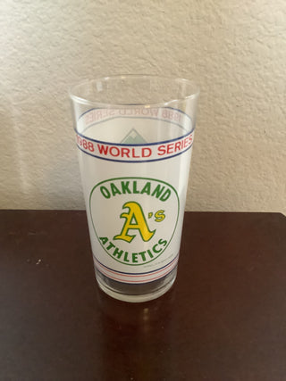 1988 World Series Glass, Oakland A's
