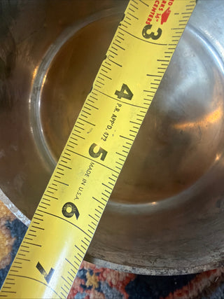 Vintage Hammered France 6 3/4"Copper Sauce Pan with Lid