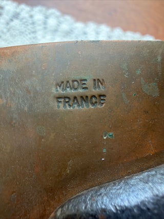 Vintage Hammered France 6 3/4"Copper Sauce Pan with Lid