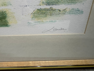 Signed Reginald Lander Framed Lithograph