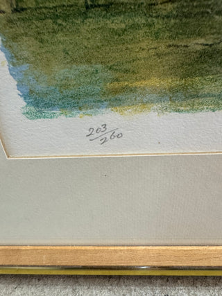 Signed Reginald Lander Framed Lithograph