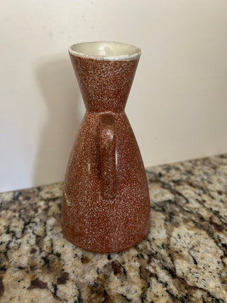 8 Piece Sake Set, MCM Rust/Brown