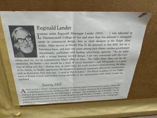 Signed Reginald Lander Framed Lithograph