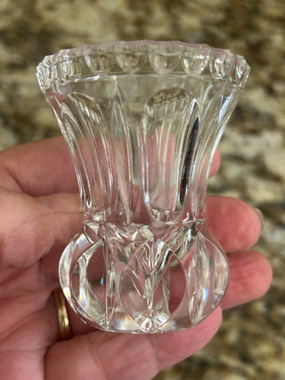 Vintage Cut Glass Toothpick Holder
