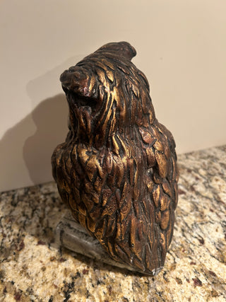 Large Vintage Owl on Book Figurine
