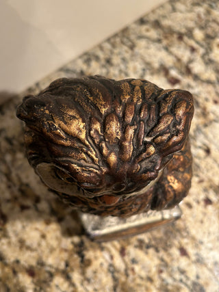 Large Vintage Owl on Book Figurine
