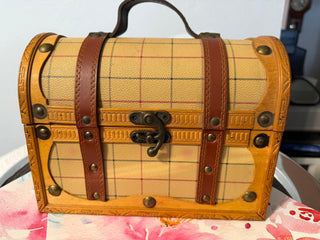 Chest, Carry Case. Wood-Leather-Vinyl
