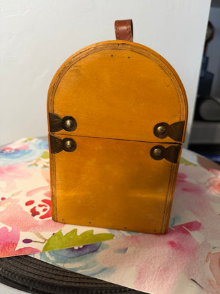 Chest, Carry Case. Wood-Leather-Vinyl